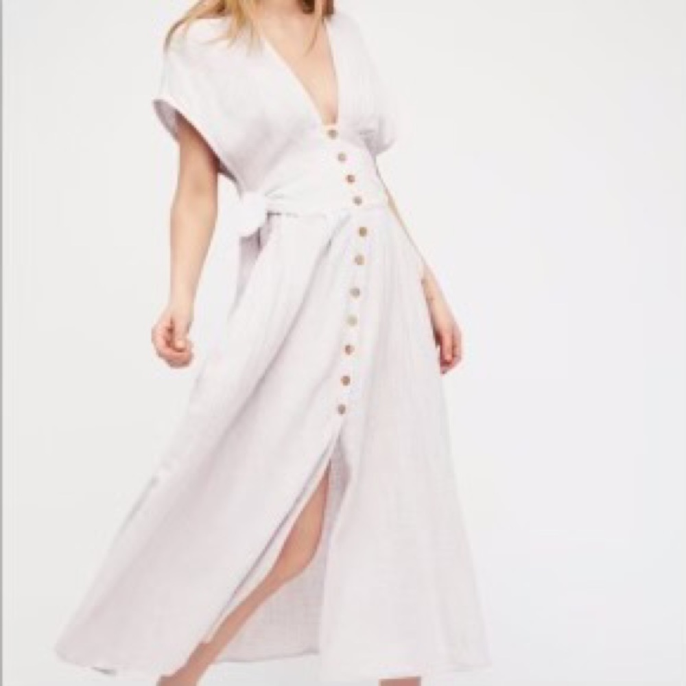 Free People Jacinta Midi Dress in Lavender